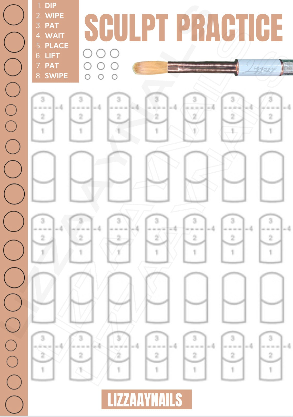 Acrylic Practice Sheet Bundle