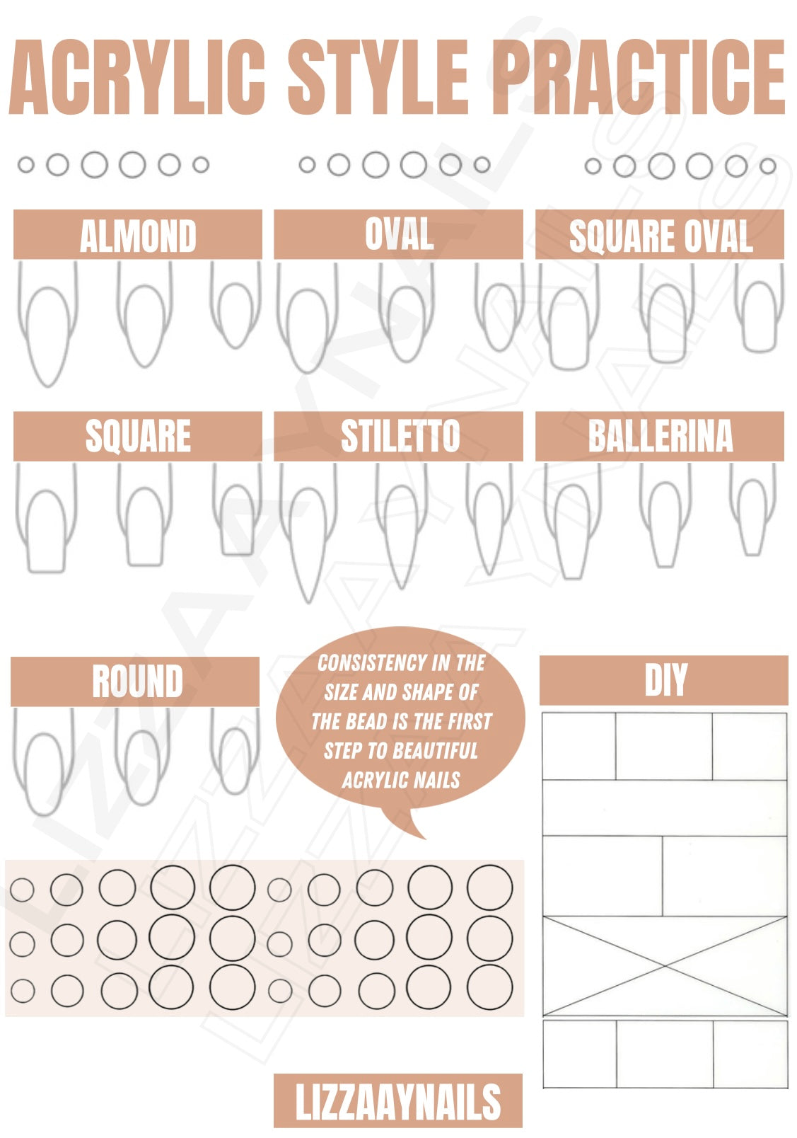 Acrylic Practice Sheet Bundle